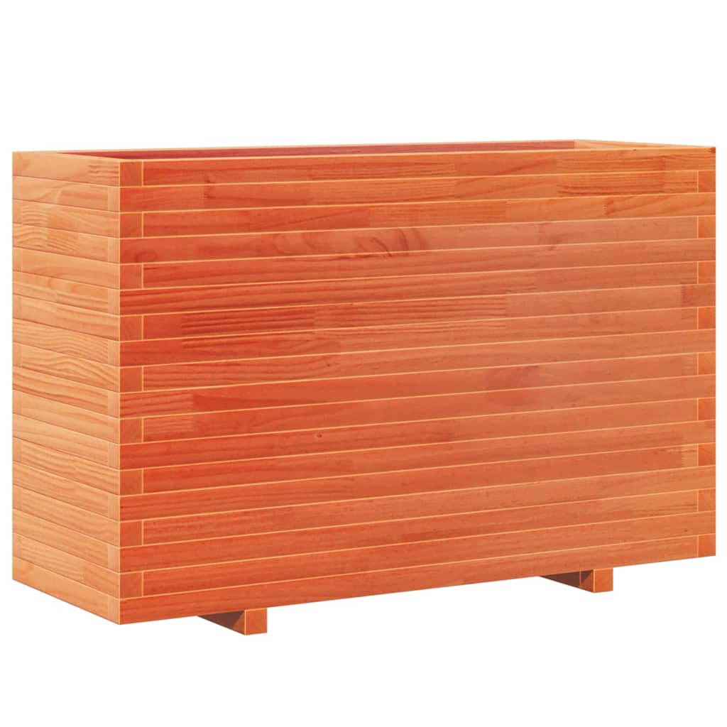 VidaXL Plantenbak 110x40x72,5 cm massief groenhout wasbruin