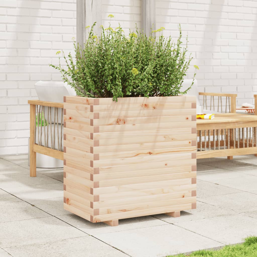 VidaXL Plantenbak 70x40x72 cm massief groenhout