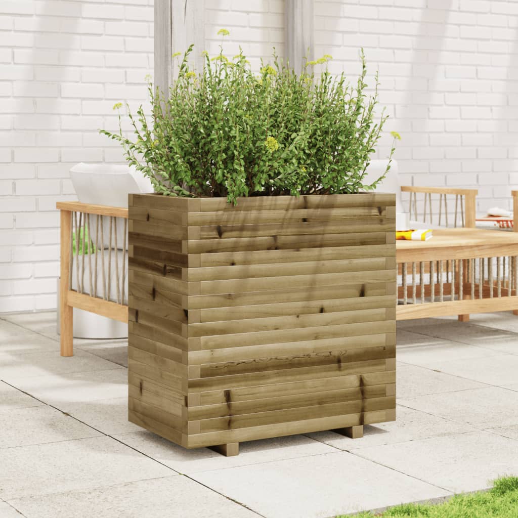 VidaXL Plantenbak 70x40x72 cm geïmpregneerd groenenhout