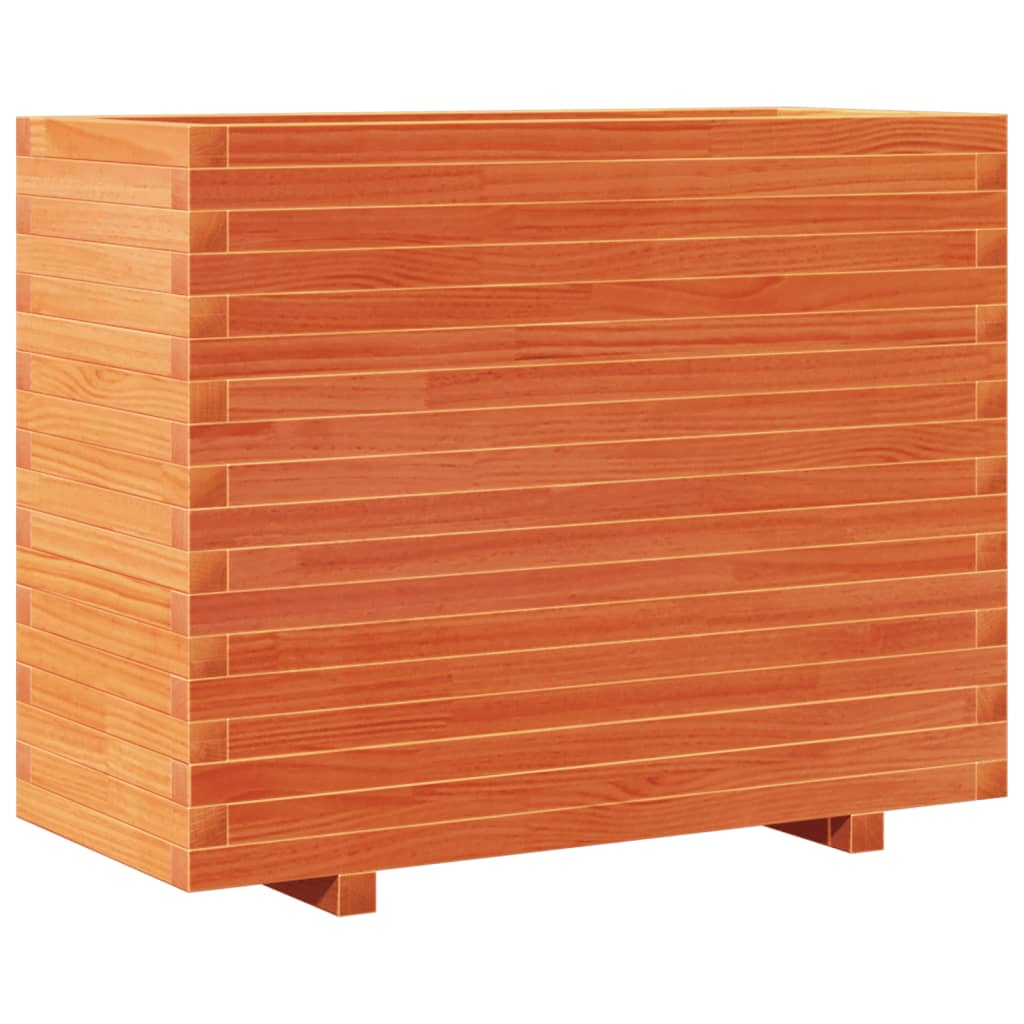 VidaXL Plantenbak 90x40x72 cm massief groenhout wasbruin
