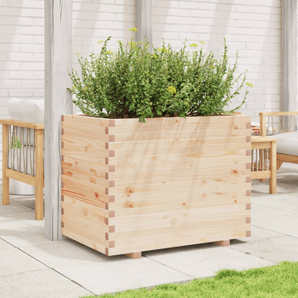 VidaXL Plantenbak 90x60x72 cm massief groenhout