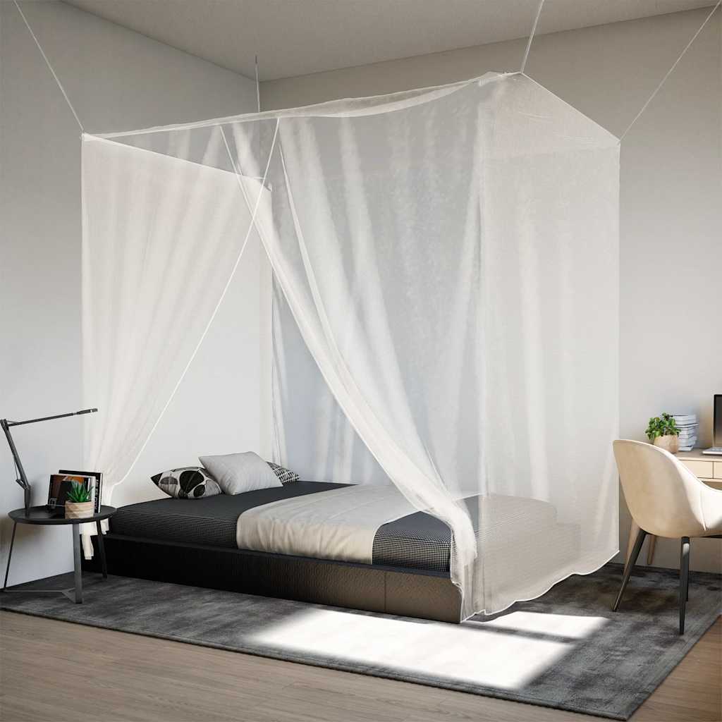 Vidaxl hangde klamboe 156 gaas 220x100x150 cm wit