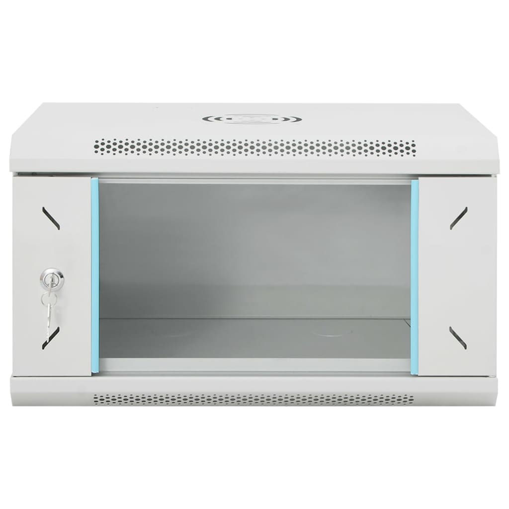 Vidaxl 6u wandgemonteerde netwerkkast 19 ip20 53x40x30 cm