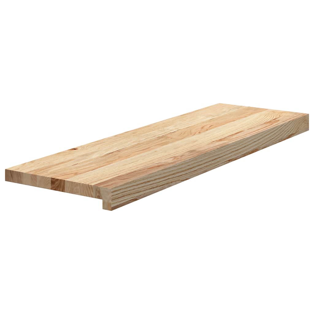 Vidaxl traptreden 4 st 80x30x2 cm onbehandeld massief eikenhout