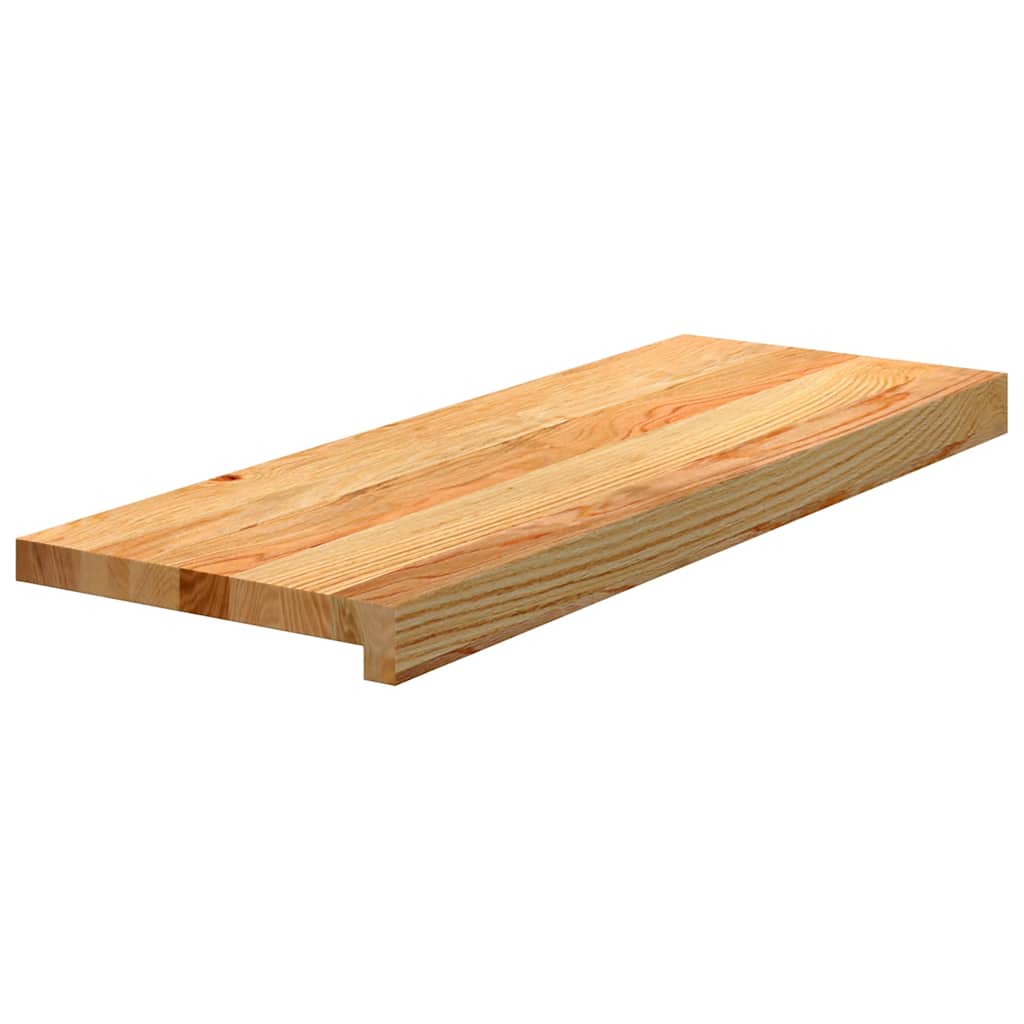 Vidaxl traptreden 4 st 70x25x2 cm massief eikenhout lichtbruin