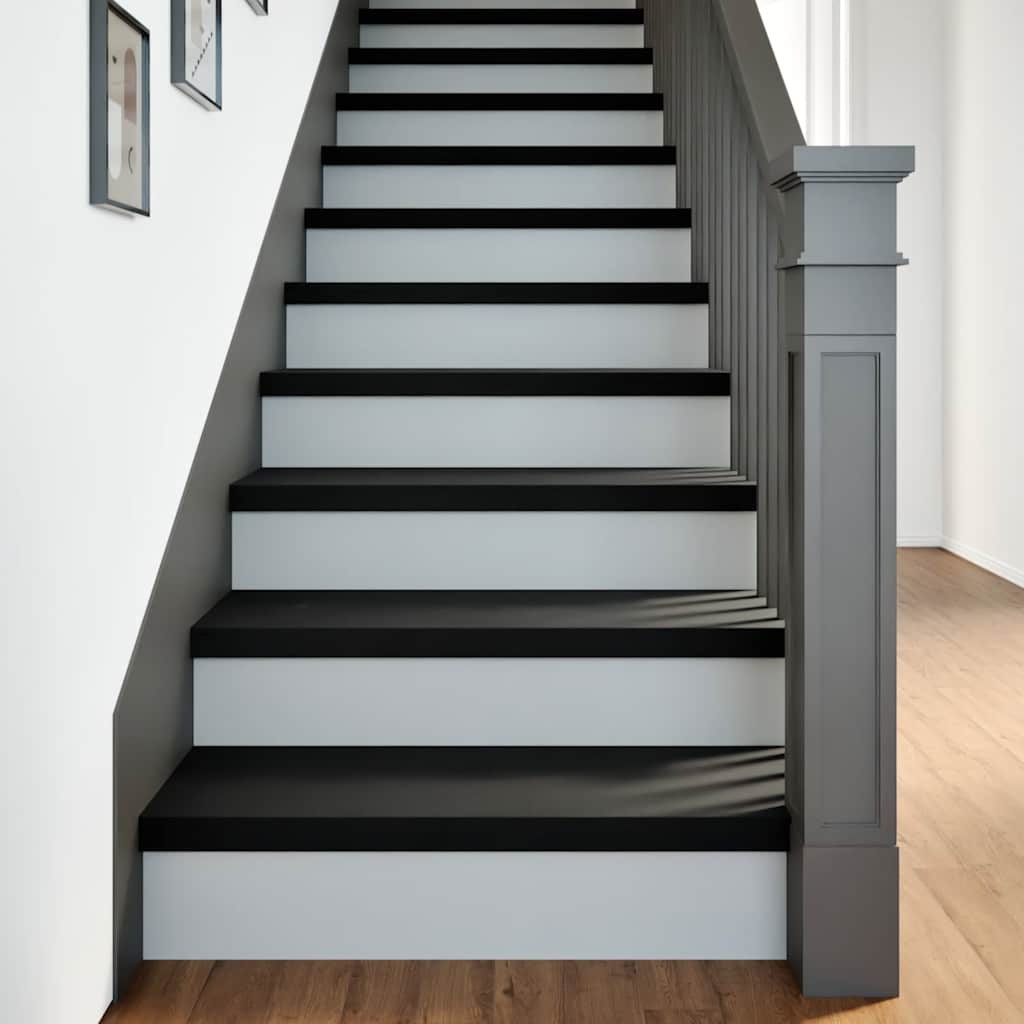 Vidaxl traptreden 4 st 80x30x2 cm massief eikenhout donkerbruin
