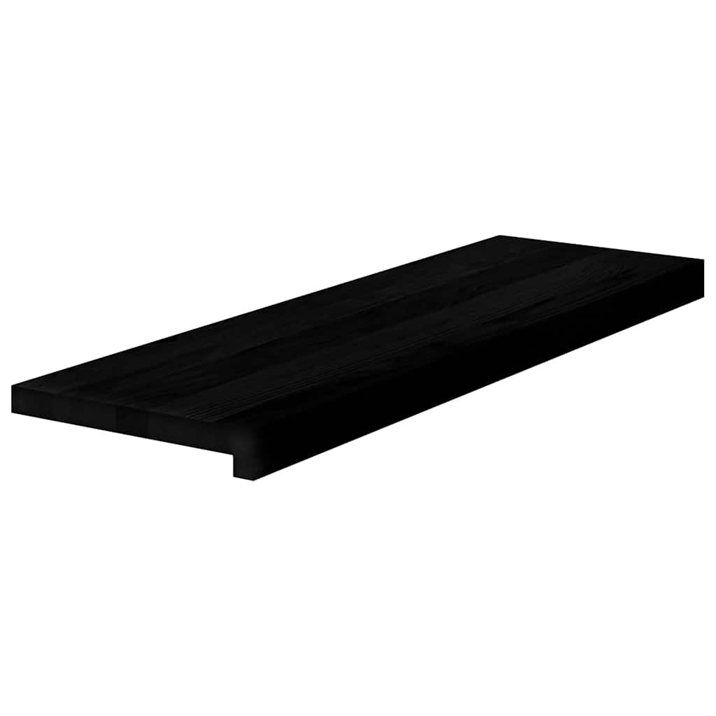 Vidaxl traptreden 8 st 80x25x2 cm massief eikenhout donkerbruin