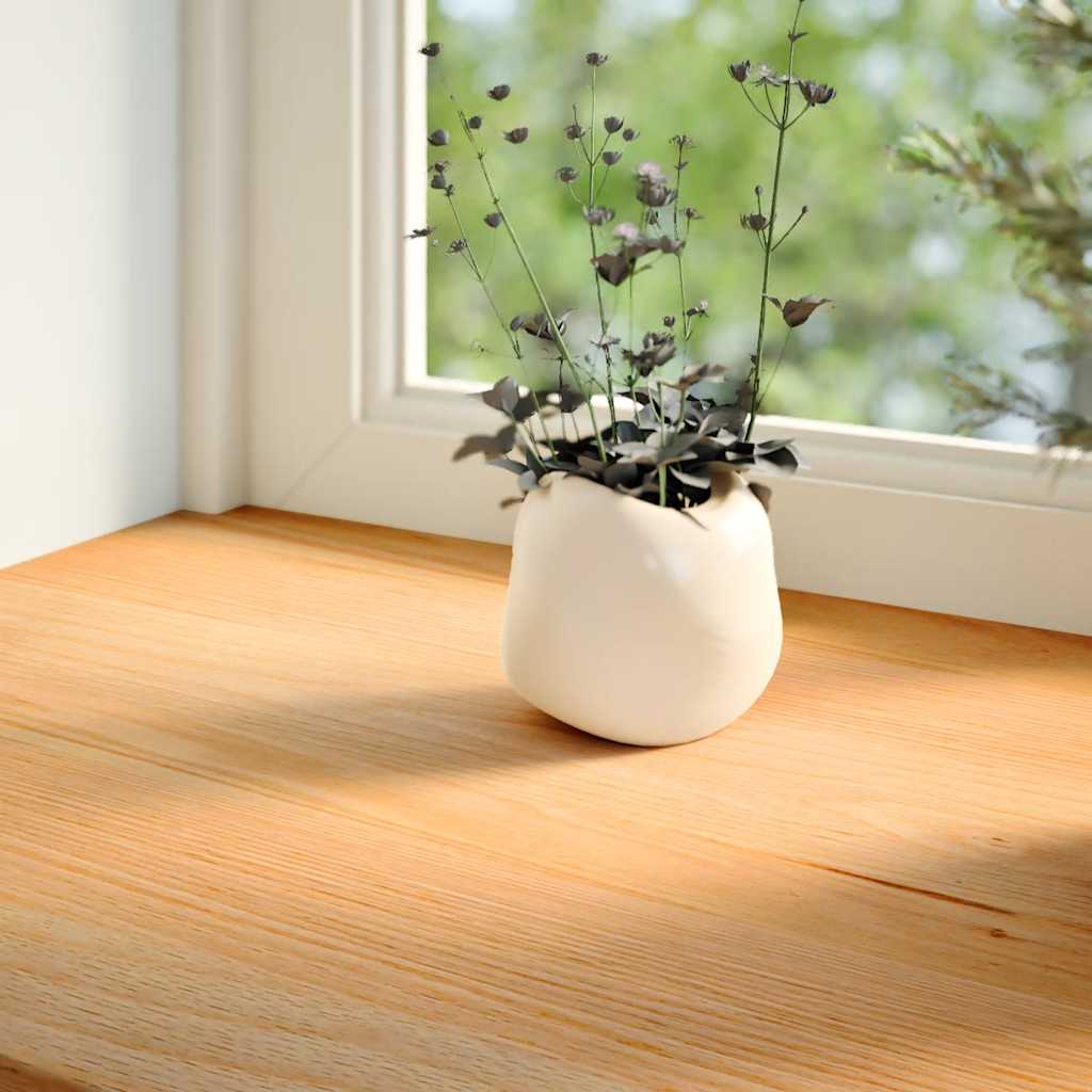 Vidaxl vensterbanken 2 st 110x40x2 cm massief eikenhout lichtbruin