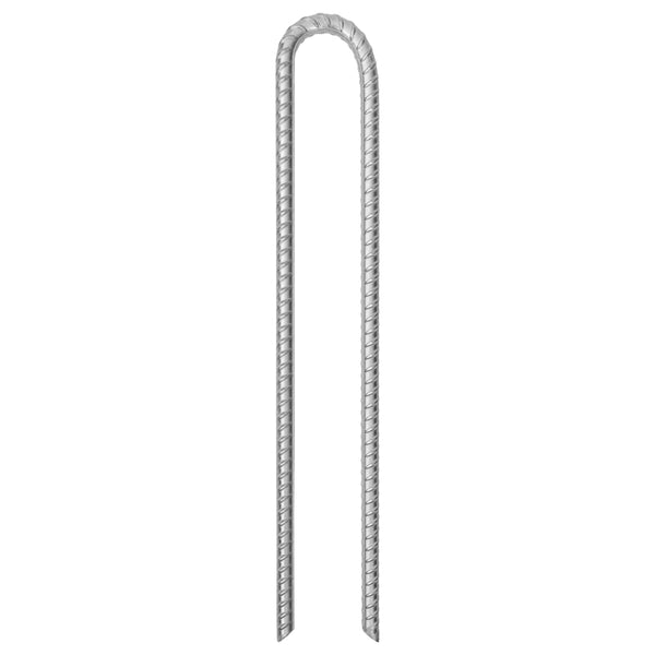 Vidaxl tentharingen 6 st u-vormig ø13 mm 41,5 cm gegalvaniseerd staal