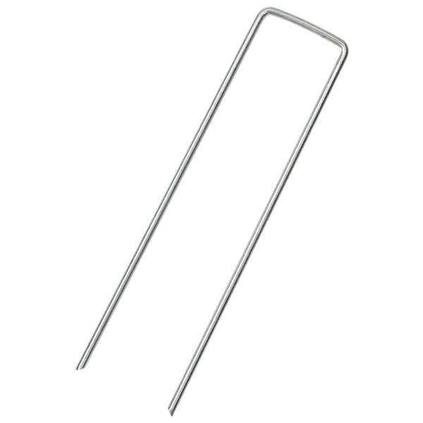 Vidaxl grondharingen 25 st u-vormig 15x3,5 cm gegalvaniseerd staal