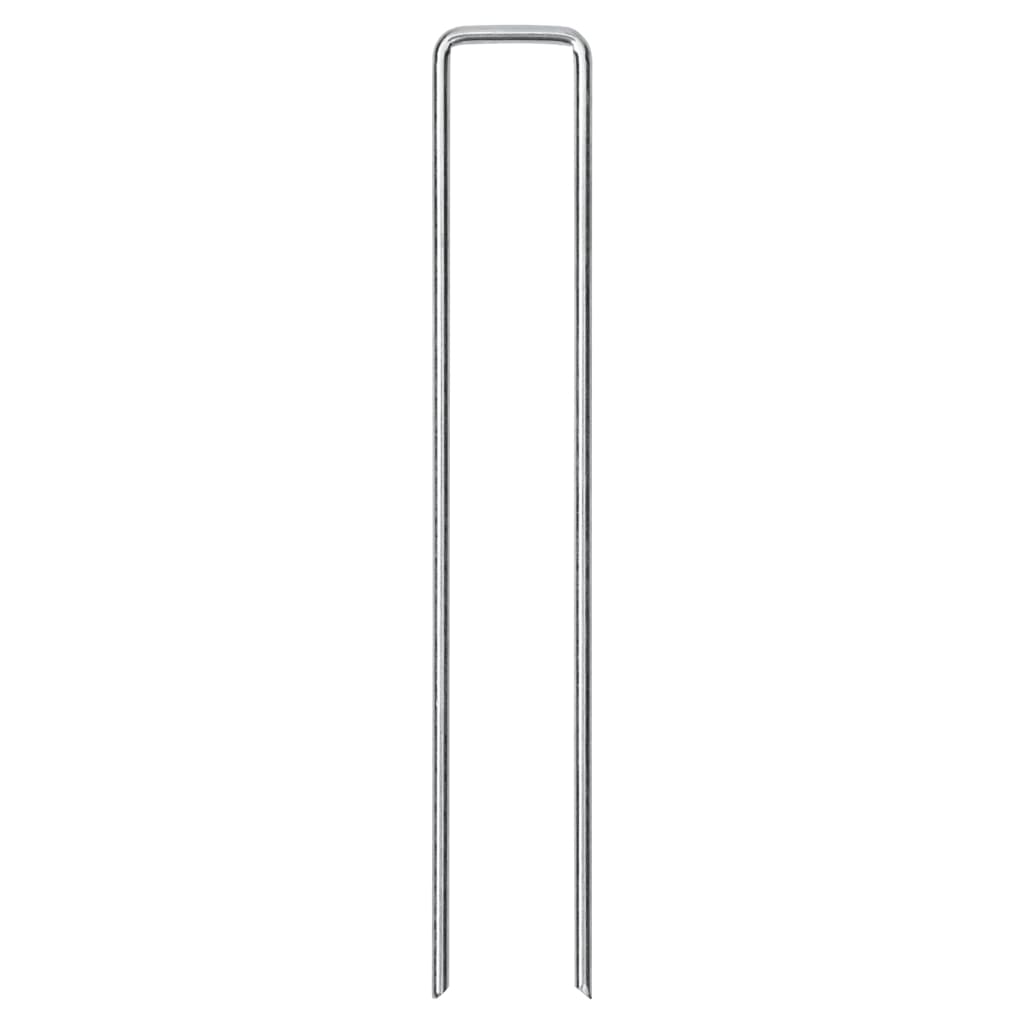 Vidaxl grondharingen 50 st u-vormig 20x4 cm gegalvaniseerd staal