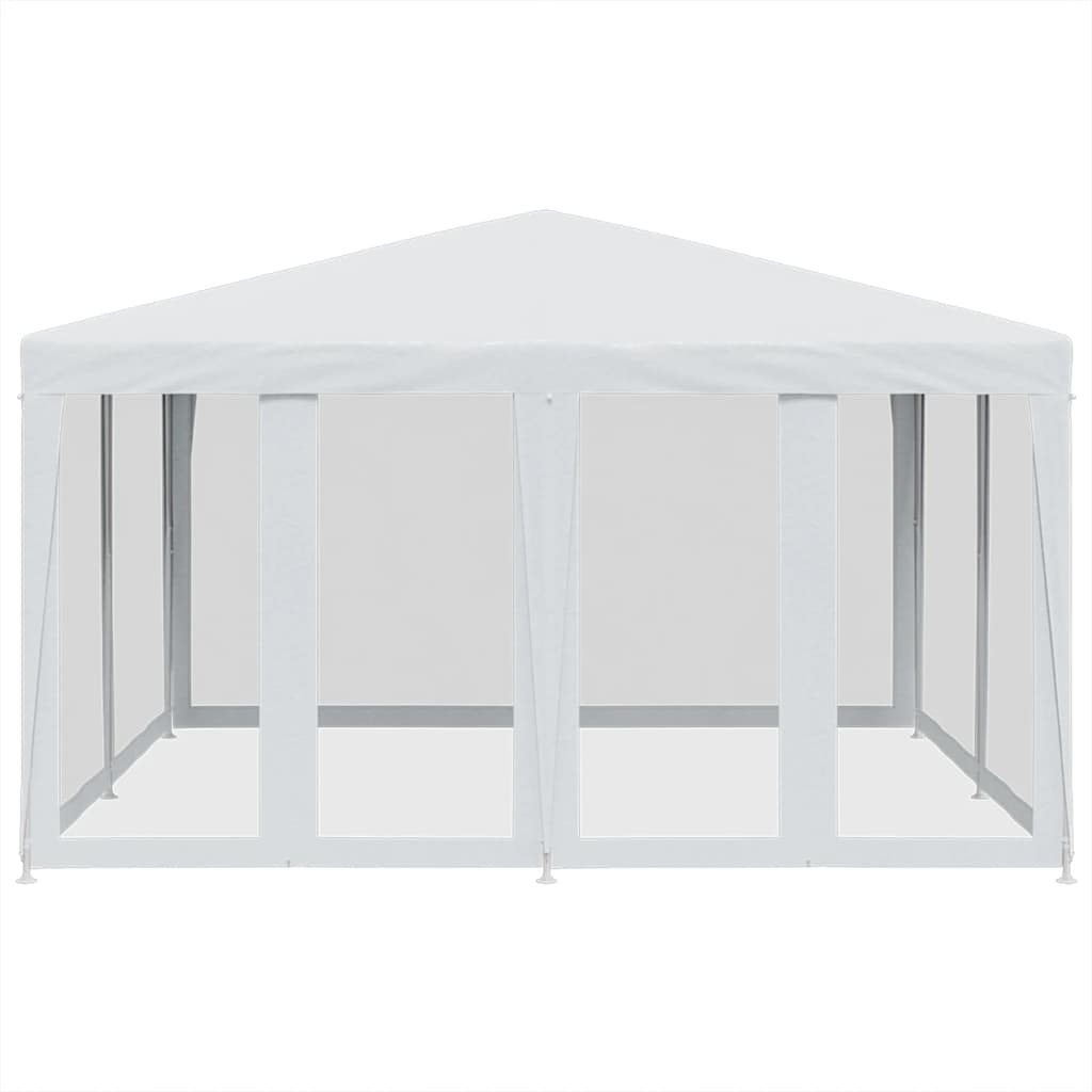 Vidaxl partytent met 8 mesh zijwanden 4x4m hdpe wit