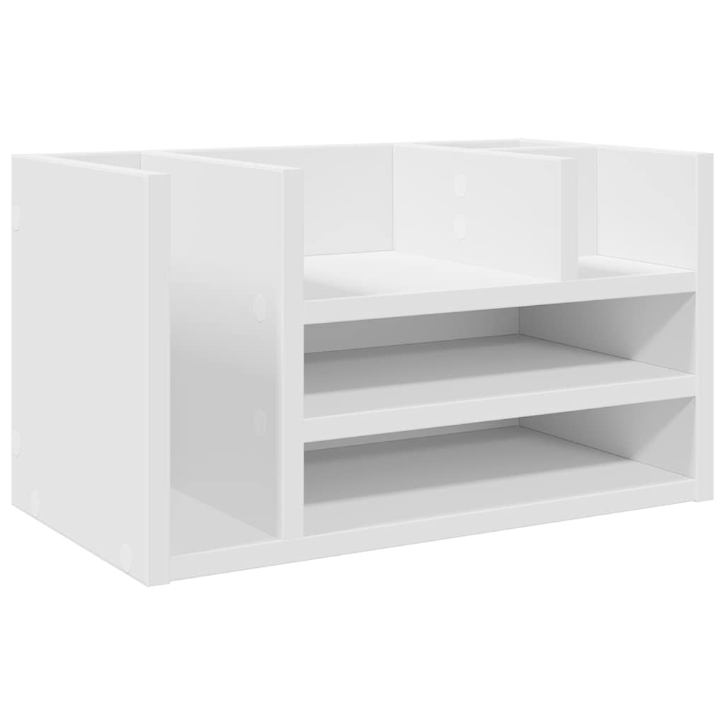 Vidaxl bureau-organizer 44,5x24x25 cm bewerkt hout wit