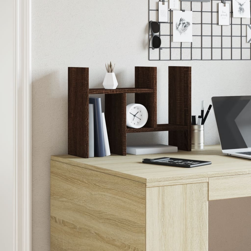 Vidaxl bureau-organizer 34,5x15,5x35,5 cm hout bruin eikenkleurig