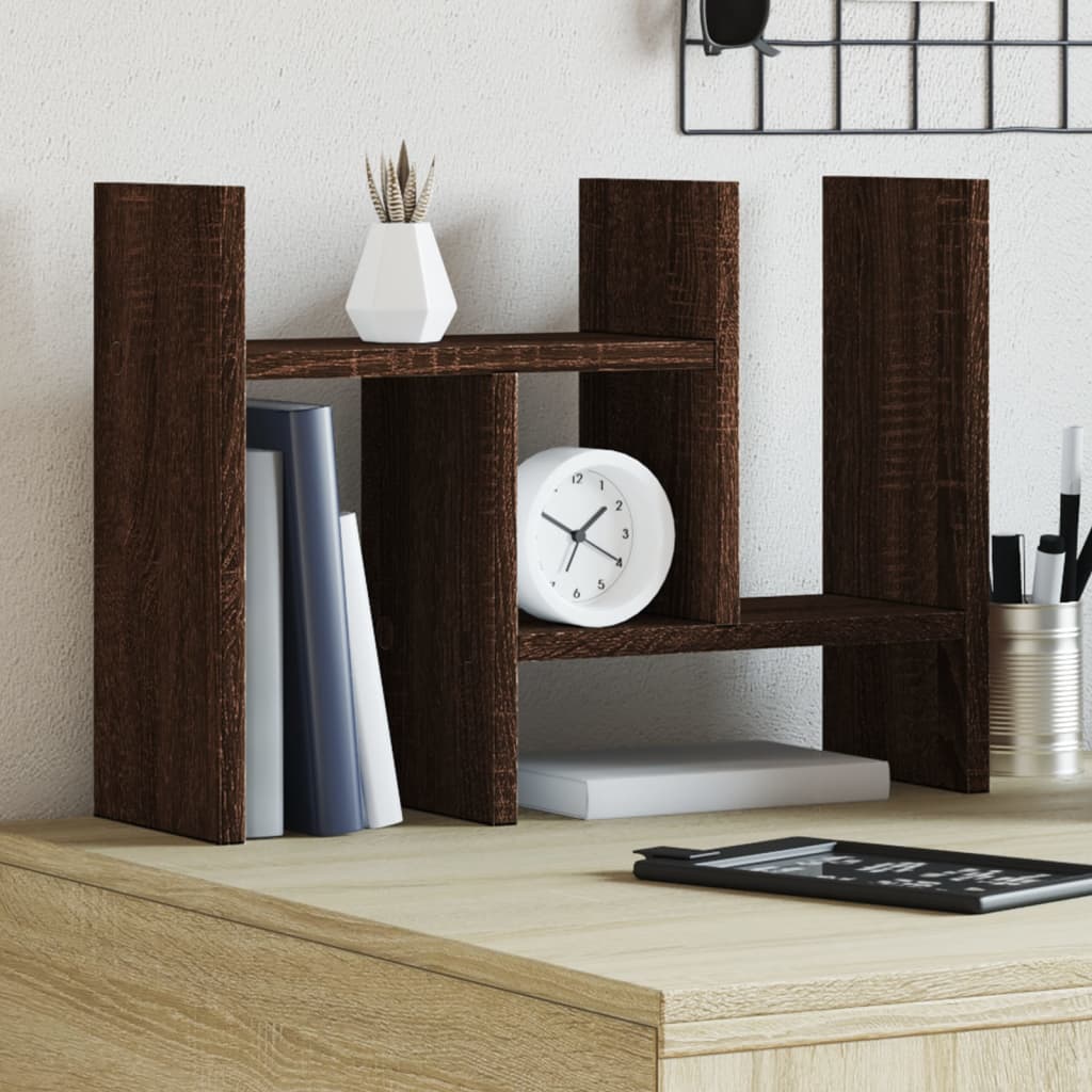 Vidaxl bureau-organizer 34,5x15,5x35,5 cm hout bruin eikenkleurig