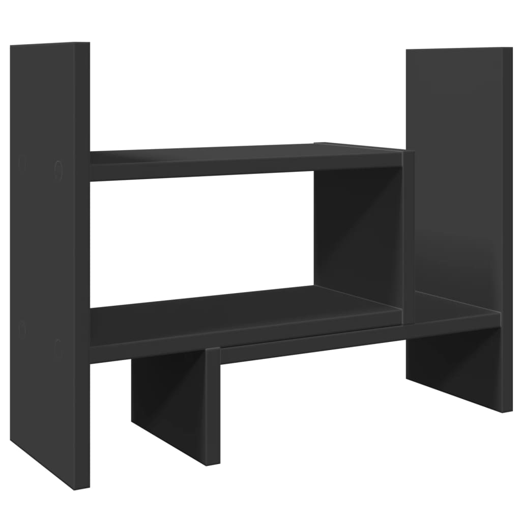 Vidaxl bureau-organizer 38,5x17x39 cm bewerkt hout zwart