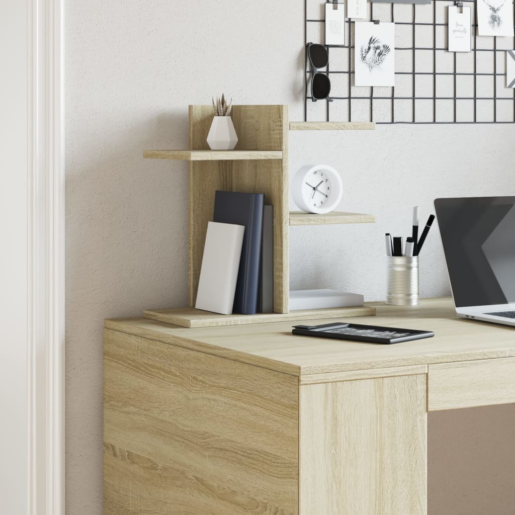 Vidaxl bureau-organizer 42x21,5x42 cm bewerkt hout sonoma eikenkleurig