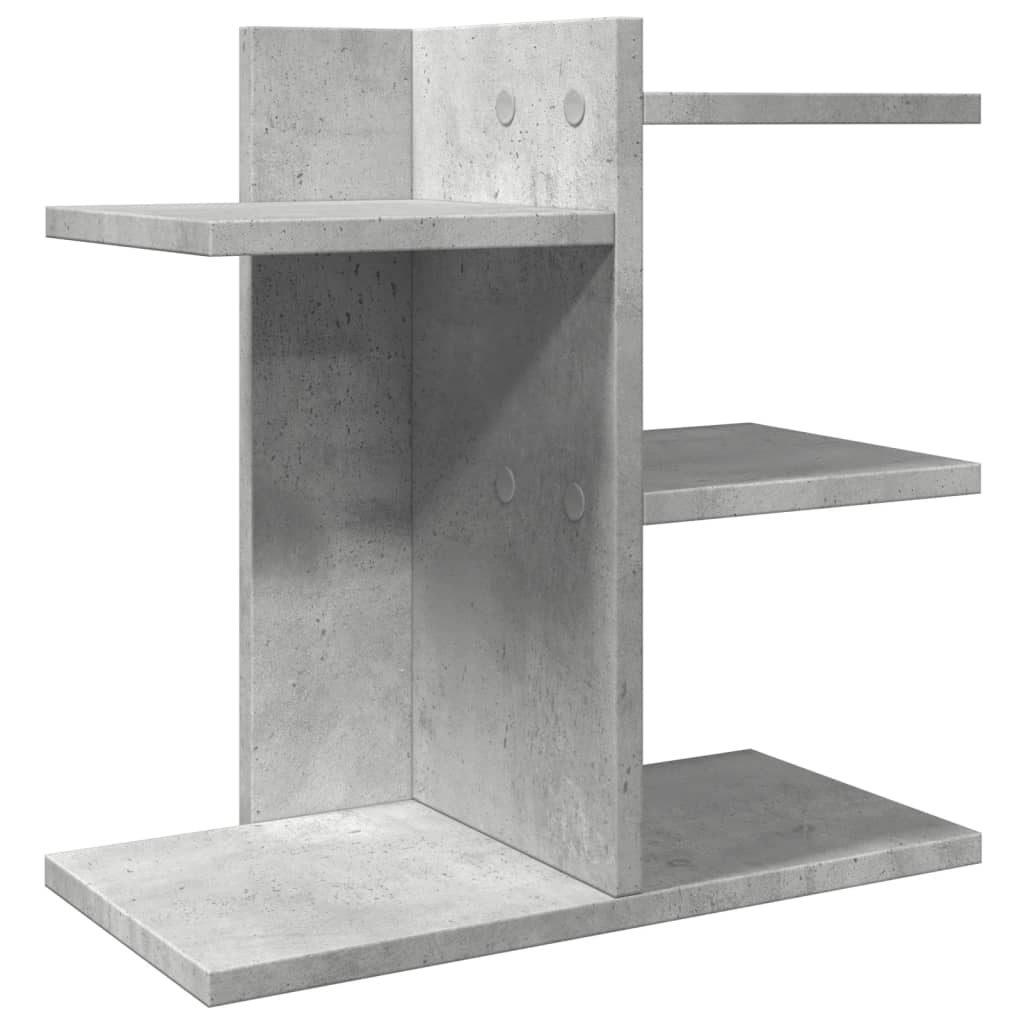 Vidaxl bureau-organizer 42x21,5x42 cm bewerkt hout betongrijs