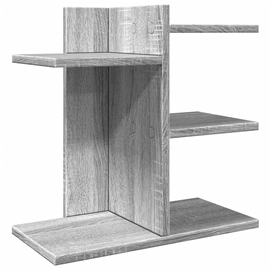 Vidaxl bureau-organizer 42x21,5x42 cm bewerkt hout grijs sonoma eiken