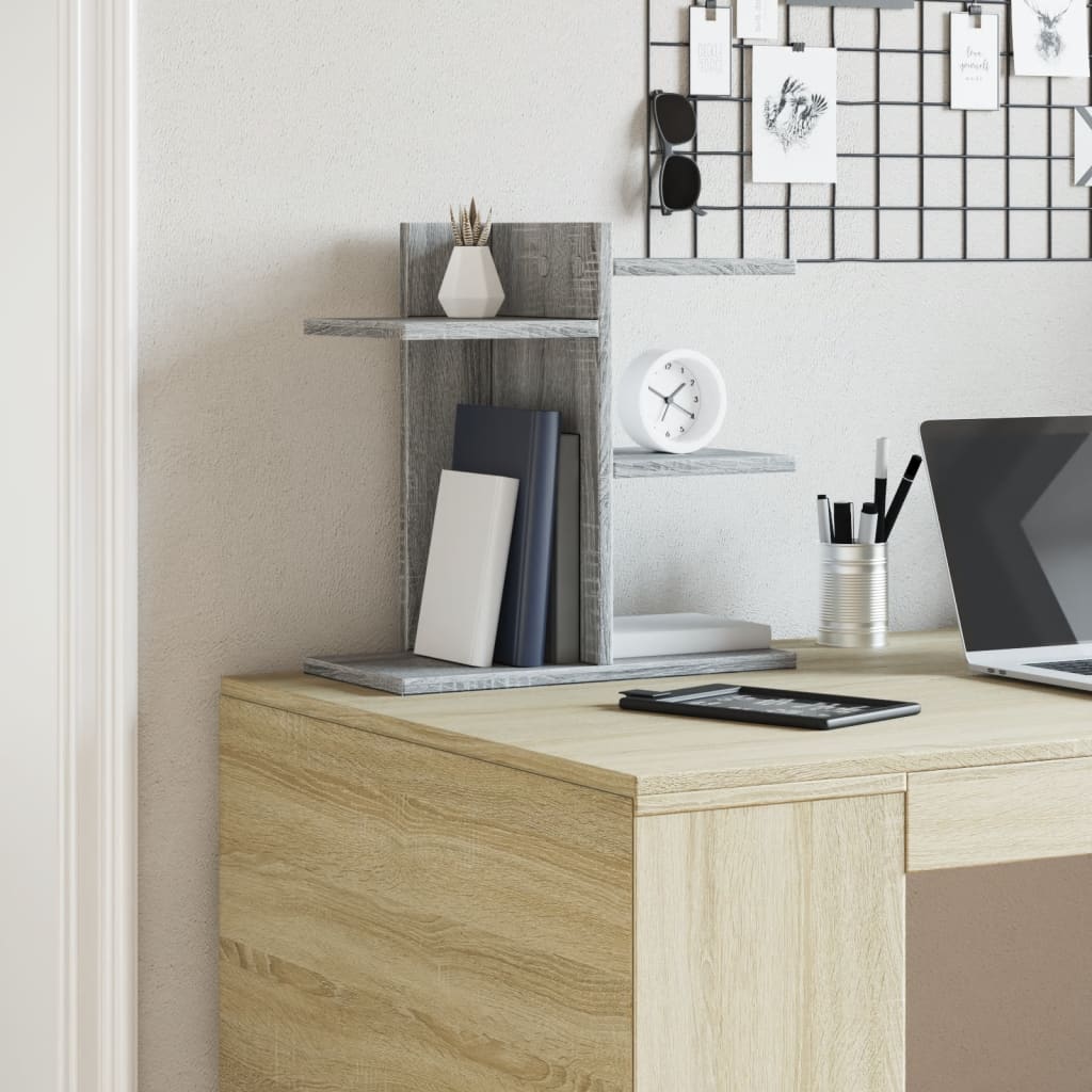 Vidaxl bureau-organizer 42x21,5x42 cm bewerkt hout grijs sonoma eiken