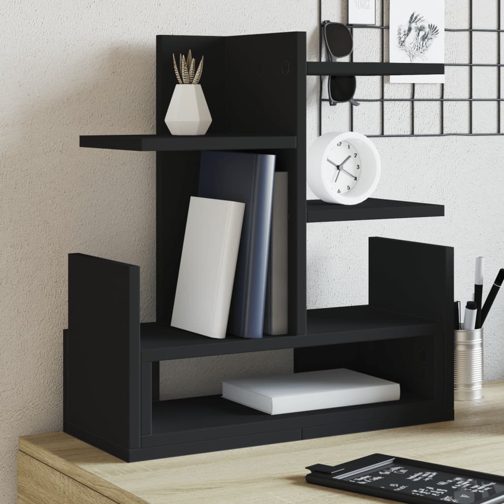 Vidaxl bureau-organizer 49x20x52,5 cm bewerkt hout zwart