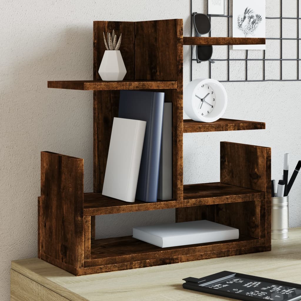 Vidaxl bureau-organizer 49x20x52,5 cm bewerkt hout gerookt eikenkleur