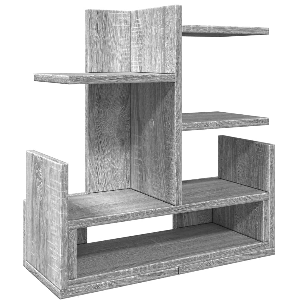 Vidaxl bureau-organizer 49x20x52,5 cm bewerkt hout grijs sonoma eiken