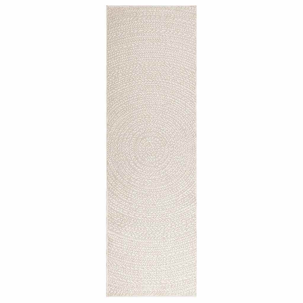 Vidaxl vloerkleed zizur kamer binnen en buiten 80x250 cm jute look