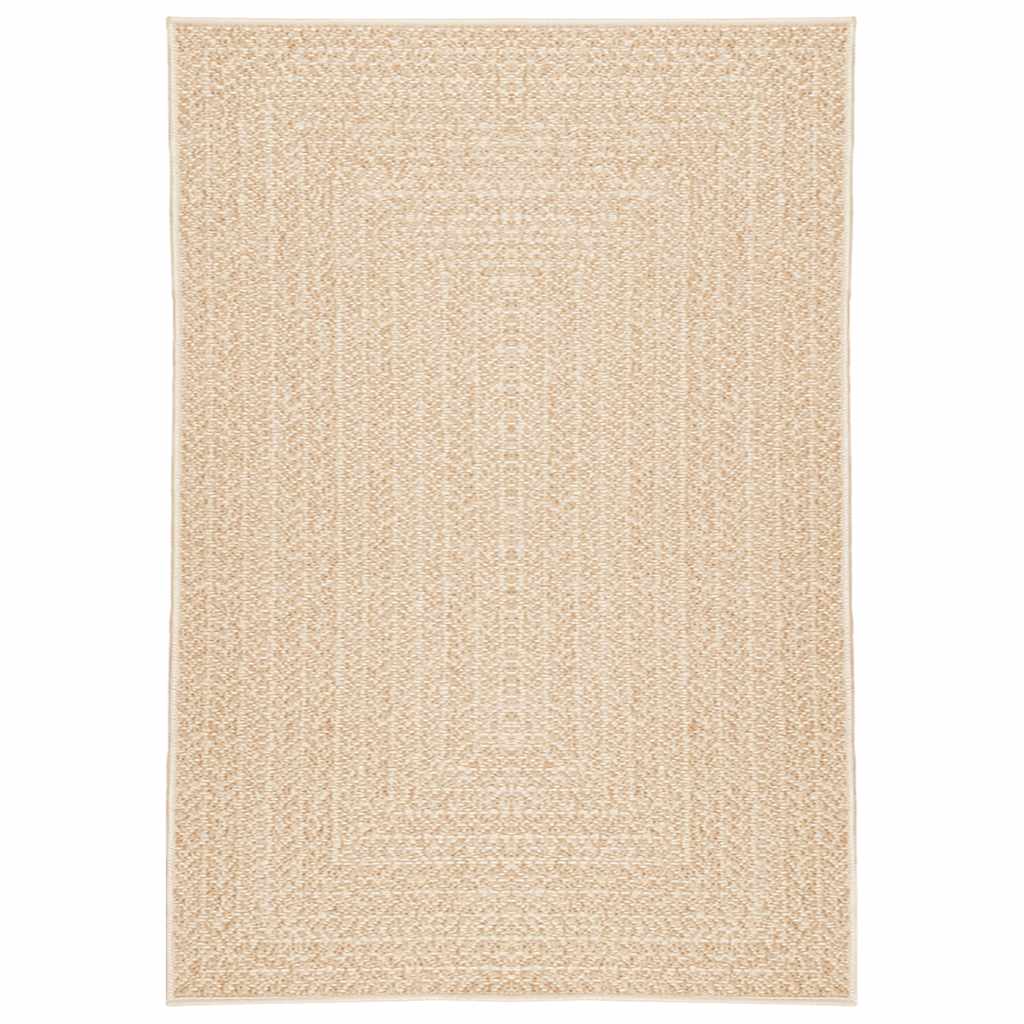 Vidaxl vloerkleed zizur beige binnen en buiten 140x200 cm jute look
