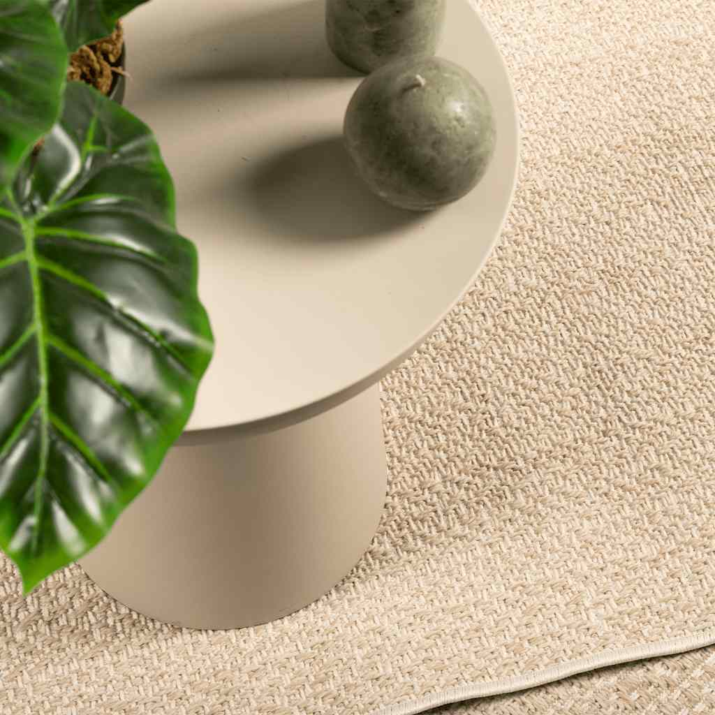 Vidaxl vloerkleed zizur beige binnen en buiten 240x240 cm jute look