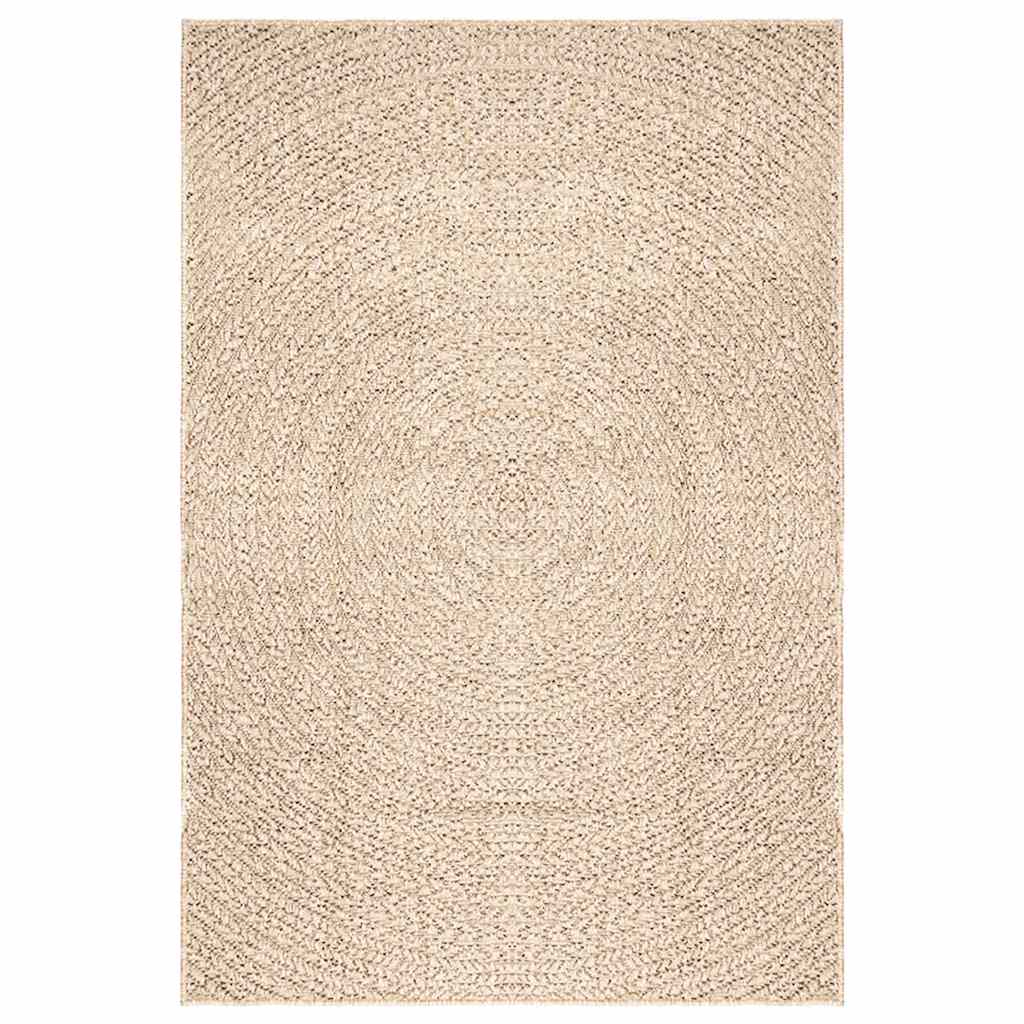 Vidaxl vloerkleed zizur beige binnen en buiten 160x230 cm jute look