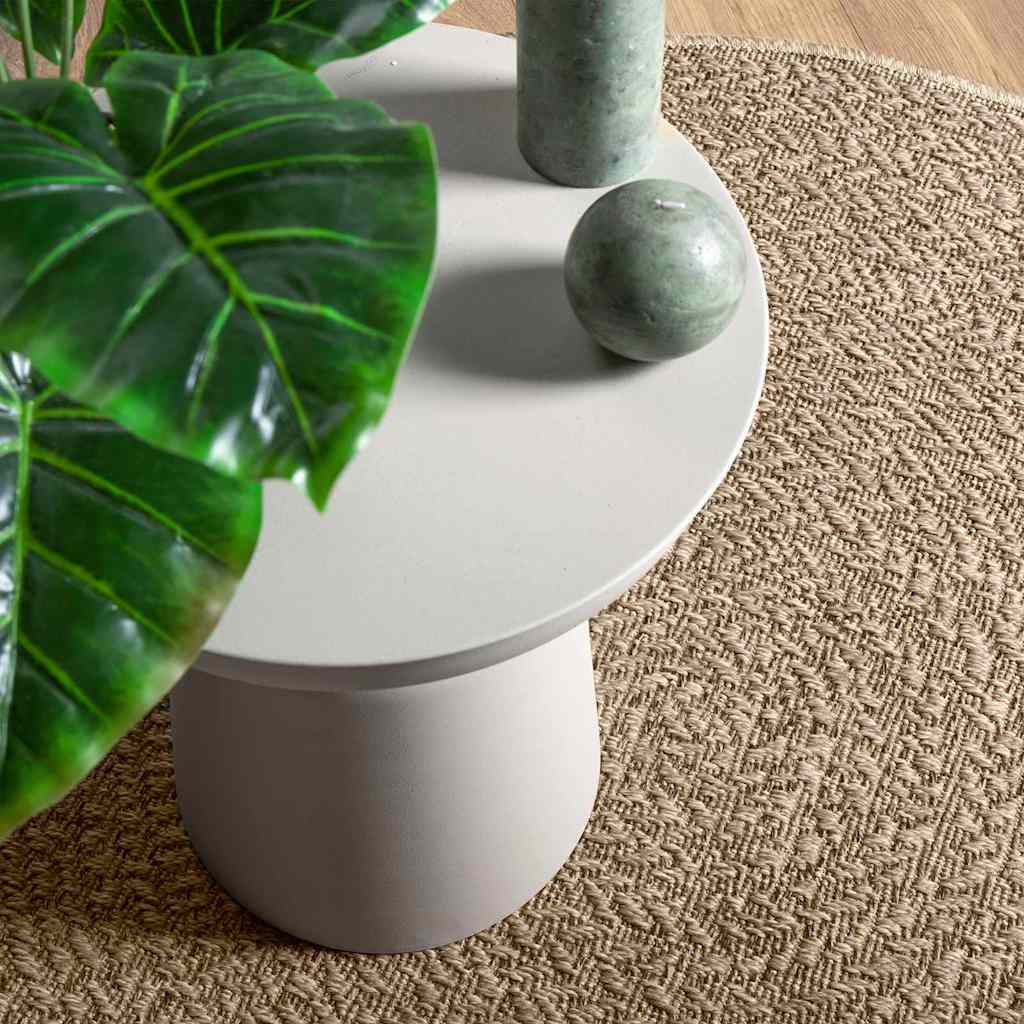 Vidaxl vloerkleed zizur beige binnen en buiten ø 160 cm jutelook