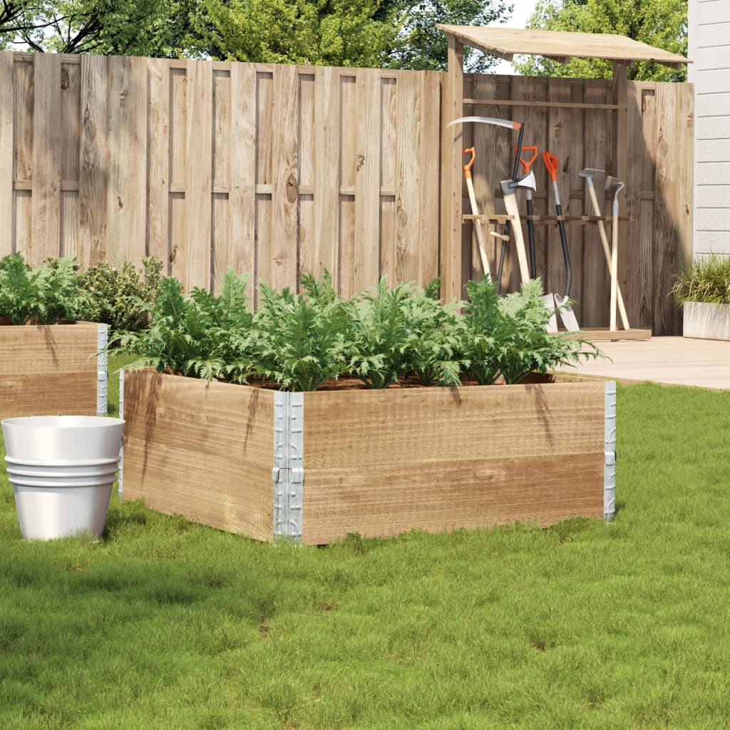 Vidaxl plantenbak 100x100 cm massief groenenhout