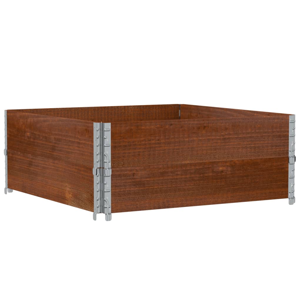 Vidaxl plantenbak 100x100 cm massief groenenhout bruin
