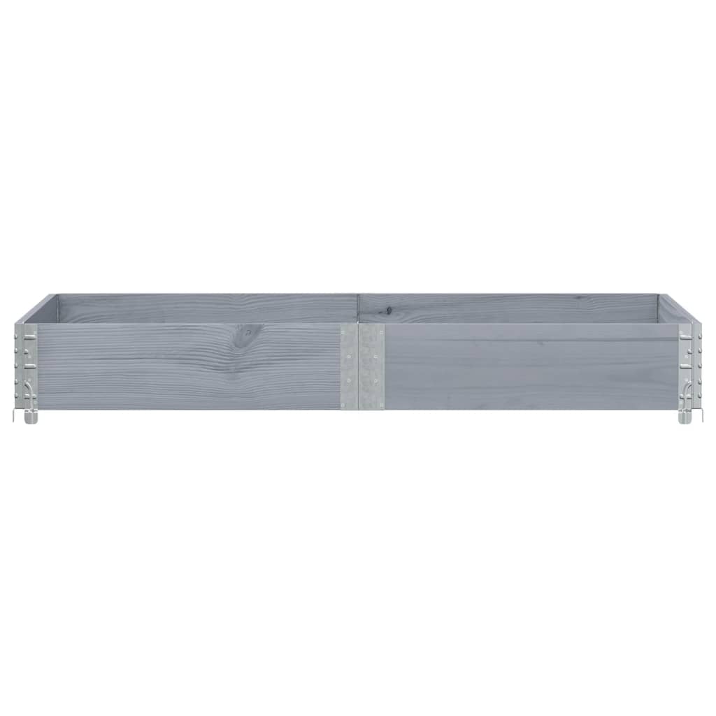 Vidaxl plantenbak 150x100 cm massief groenenhout grijs