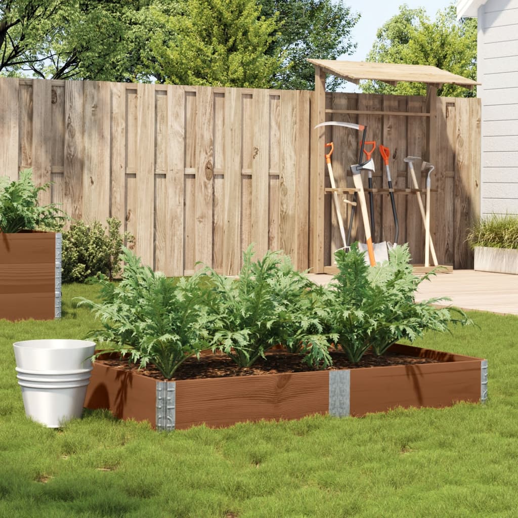 Vidaxl plantenbak 150x100 cm massief groenenhout bruin