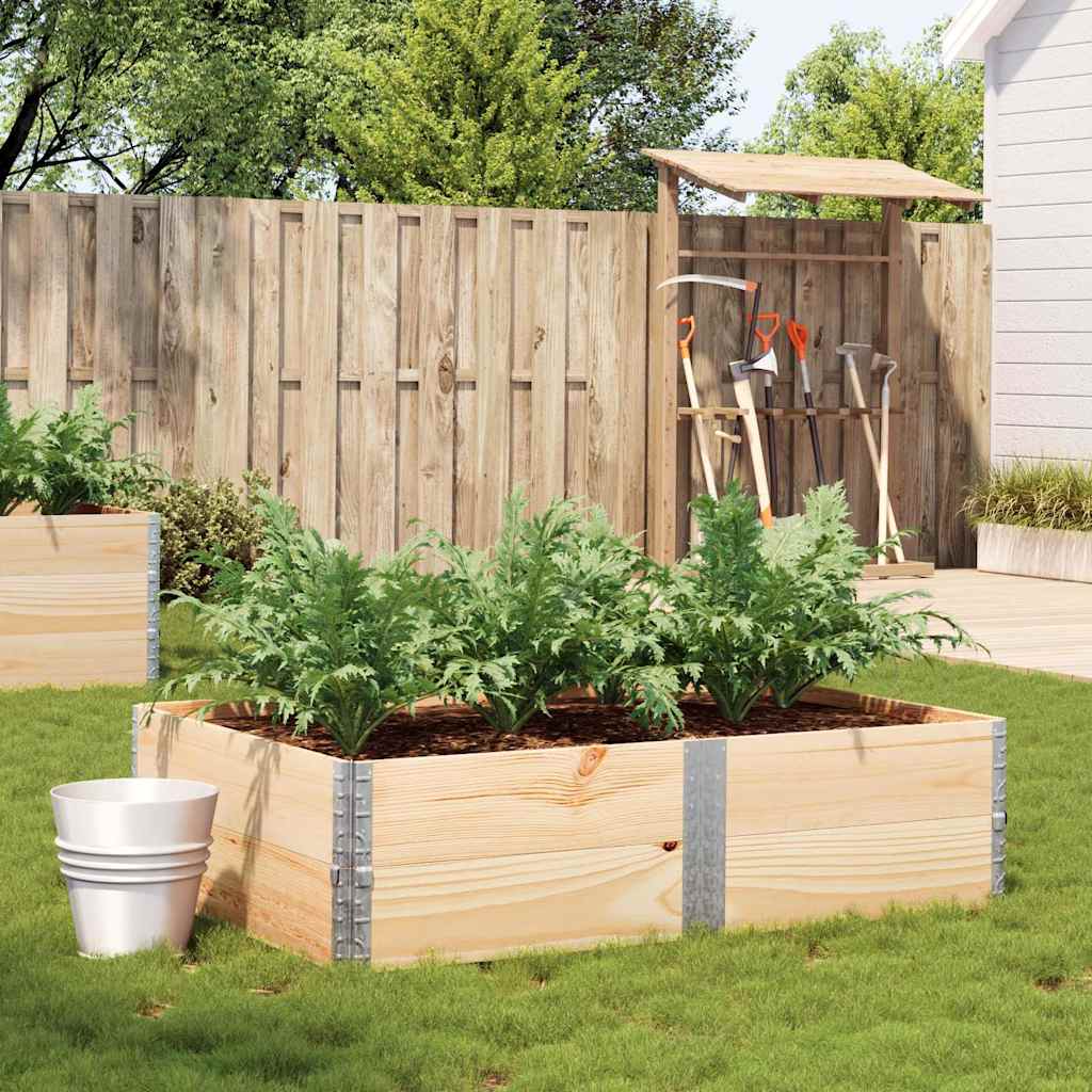 Vidaxl plantenbak 150x100 cm massief groenhout