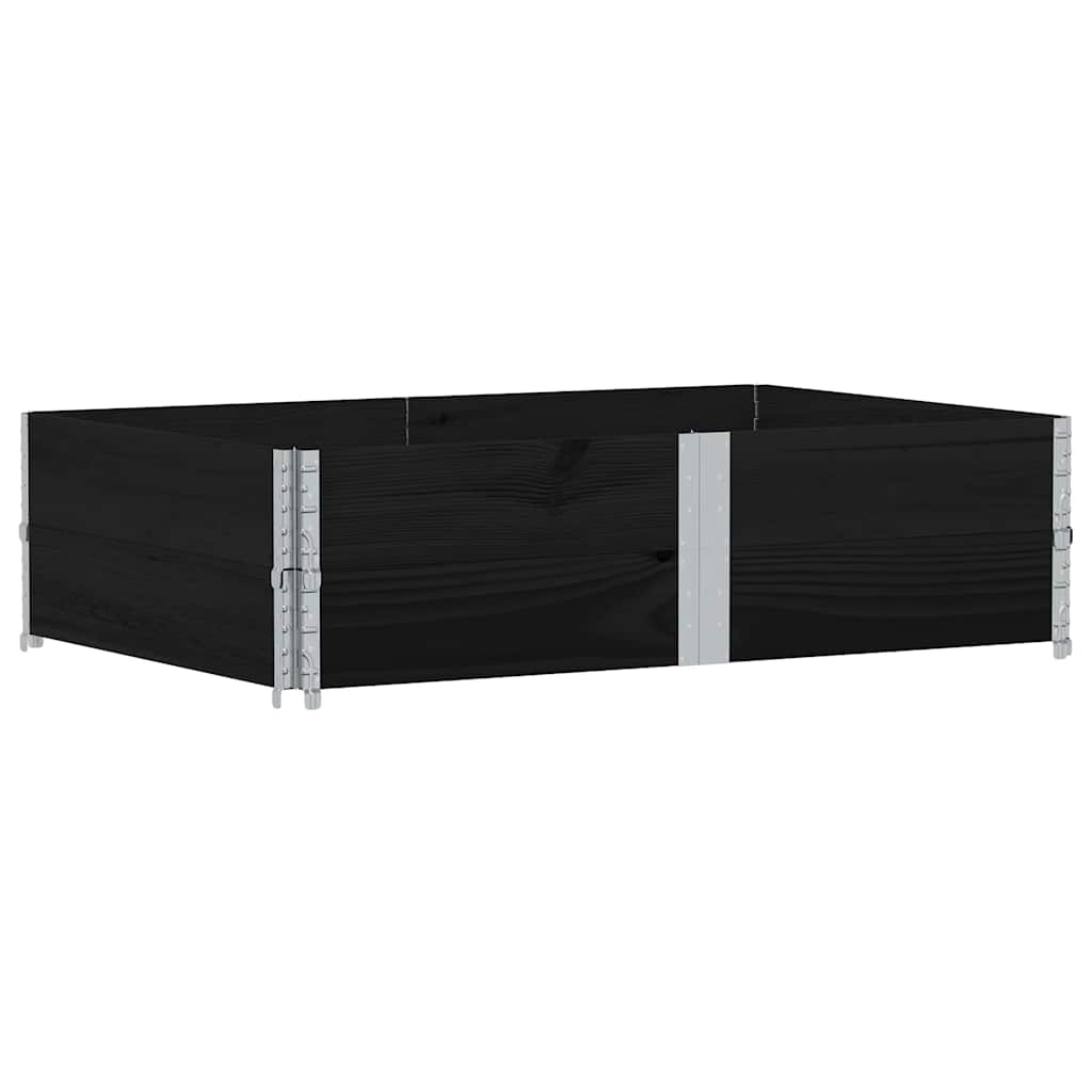 Vidaxl plantenbak 150x100 cm massief groenenhout zwart