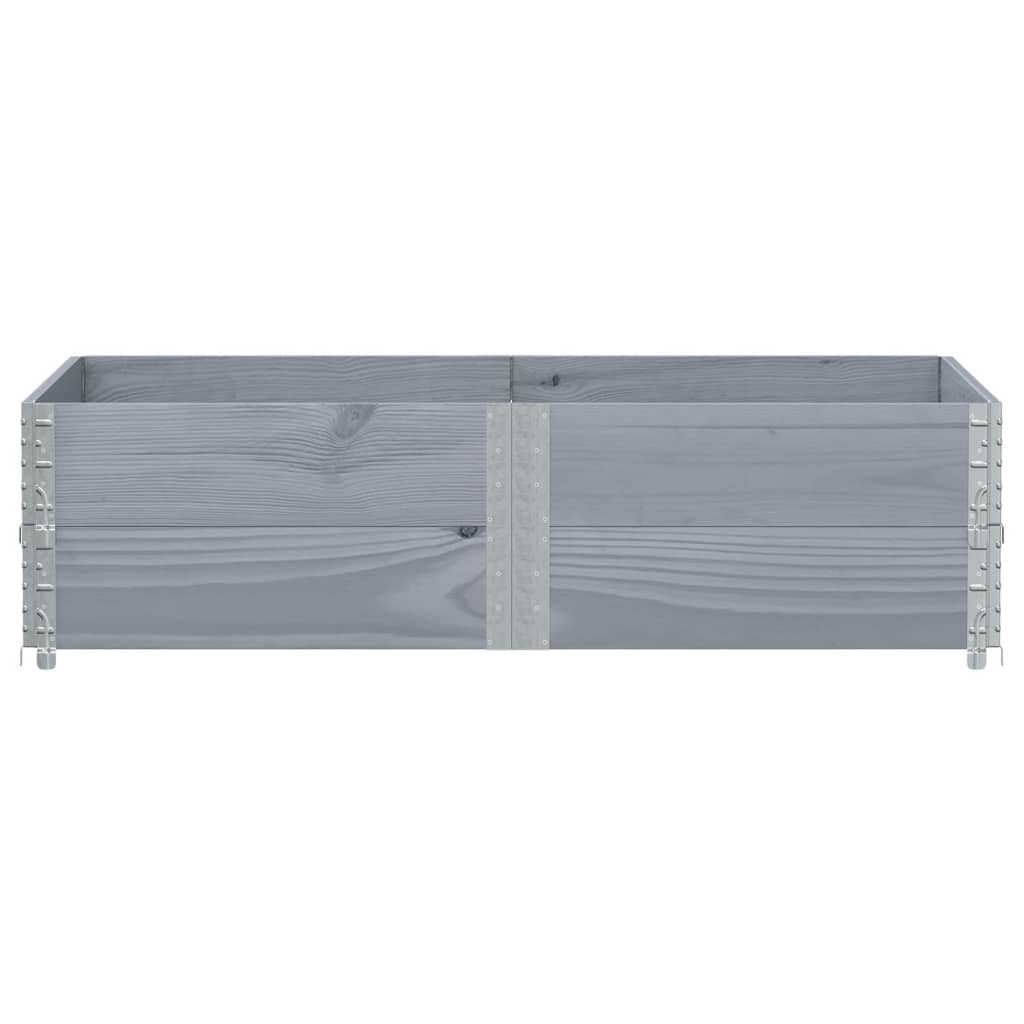 Vidaxl plantenbak 150x100 cm massief groenenhout grijs