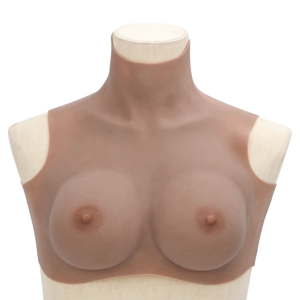 Vidaxl borstprothese d-cup silicone tan