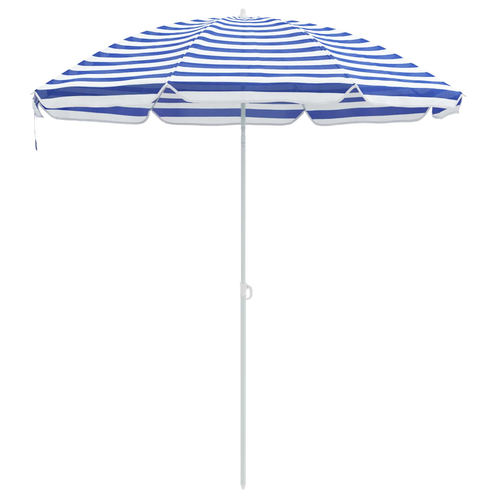Vidaxl tuinparasol 263 x 263 x 272 cm 170t polyester blauw en wit