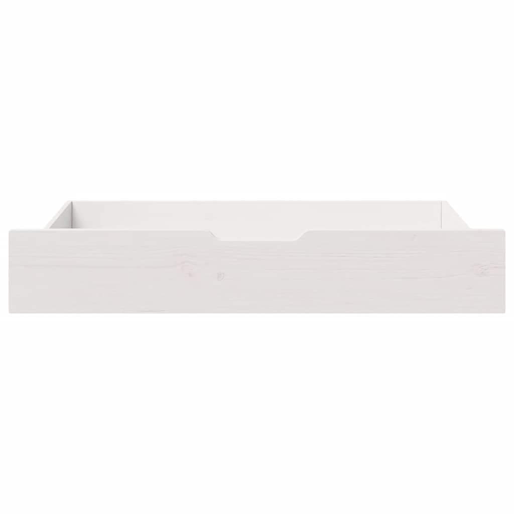 Vidaxl bedladen 2 st 90x55x17 cm massief groenenhout wit