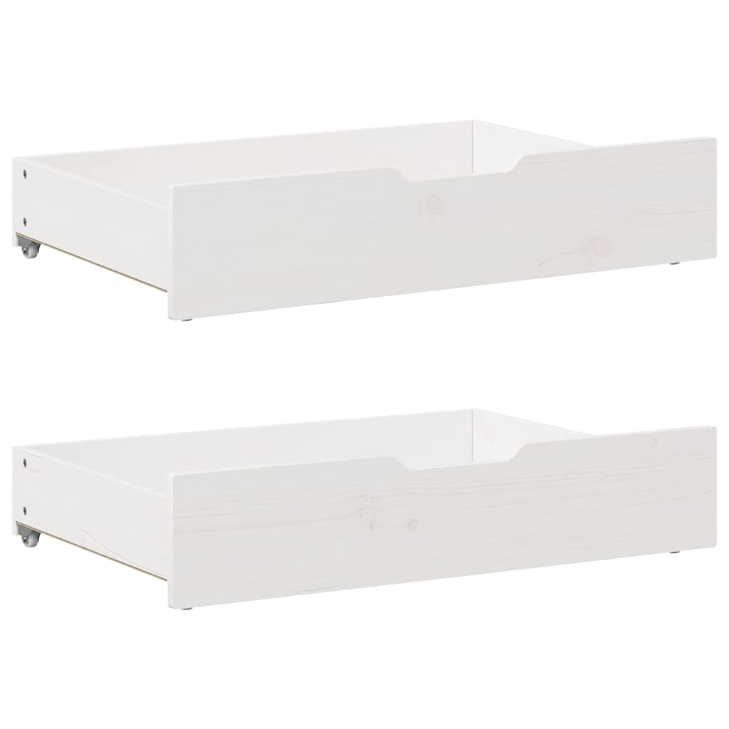 Vidaxl bedladen 2 st 85x55x17 cm massief groenenhout wit