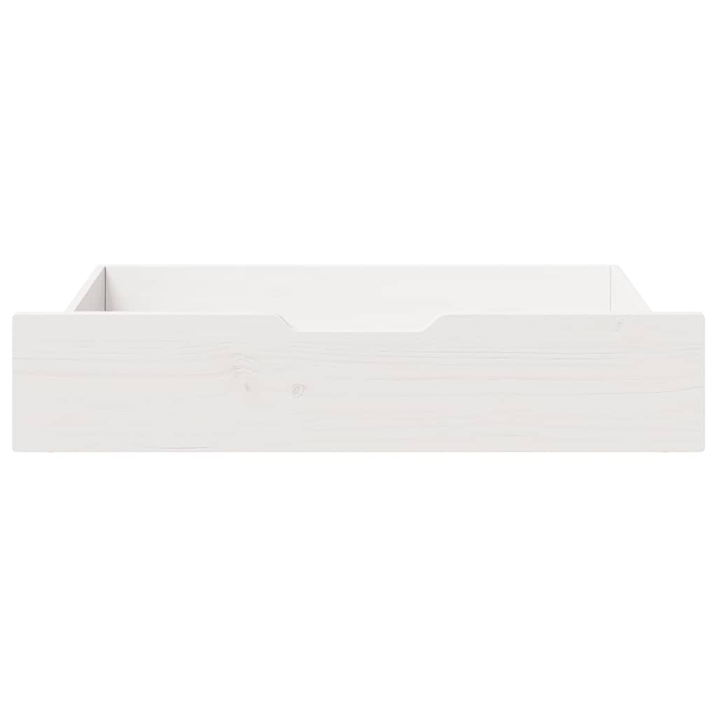 Vidaxl bedladen 2 st 85x55x17 cm massief groenenhout wit