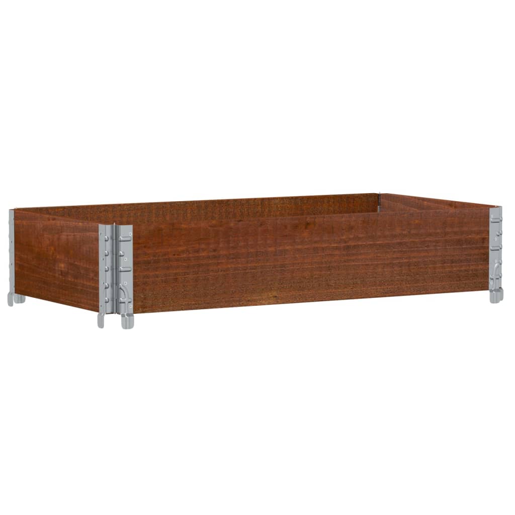 Vidaxl palletopzetrand 100x50 cm massief groenhout bruin