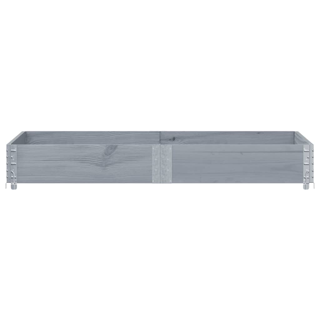 Vidaxl palletopzetrand 150x100 cm massief groenenhout grijs
