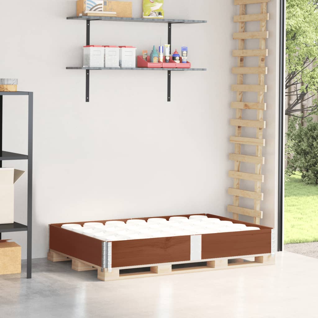 Vidaxl palletopzetrand 150x100 cm massief groenhout bruin
