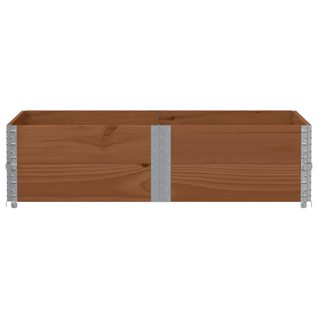 Vidaxl palletopzetranden 2 st 150x100 cm massief groenenhout bruin