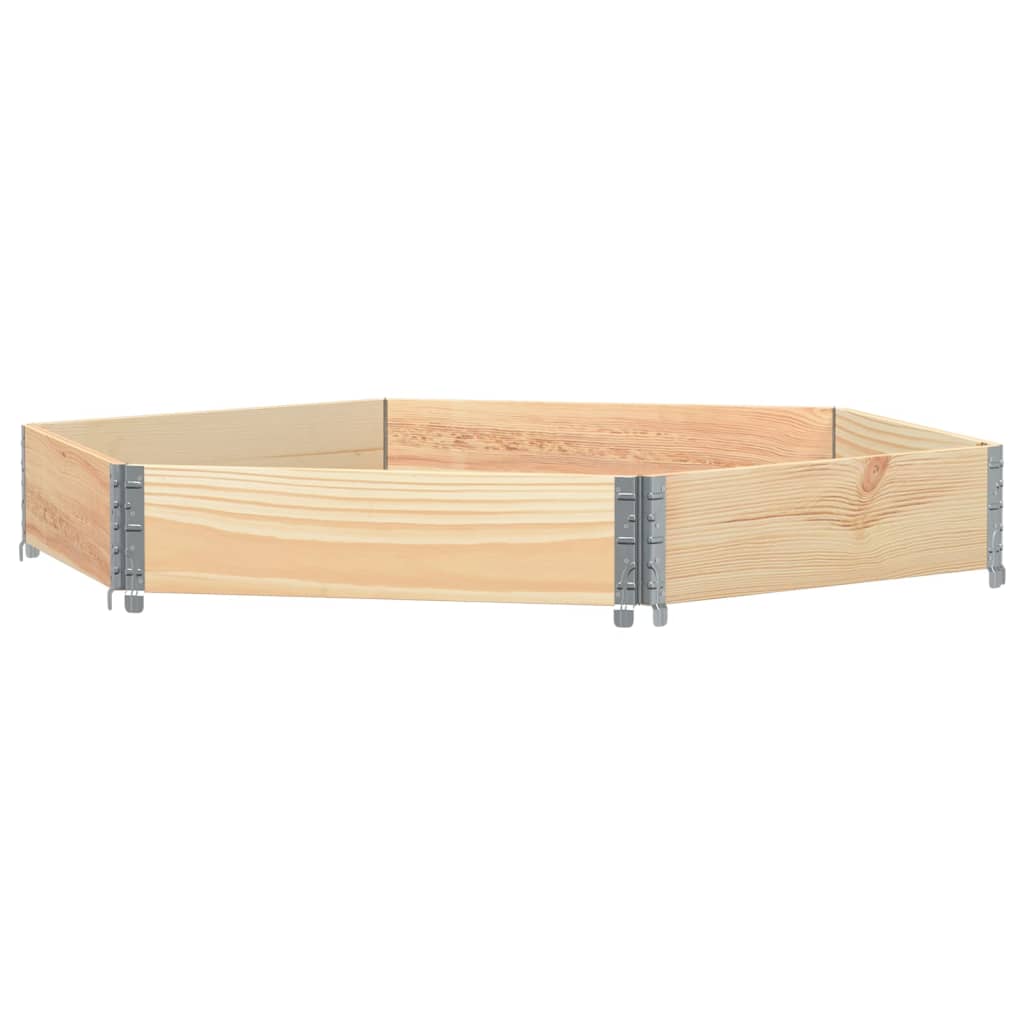 Vidaxl bovengenoemde plantenbak zeshoekig 160x160 cm massief groenhout