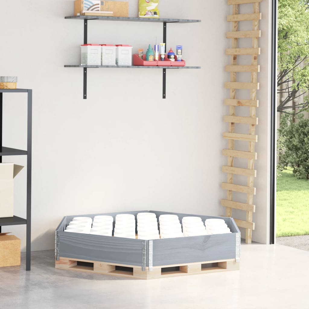 Vidaxl bovengenoemde plantenbak zeshoekig 160x160 cm groenhout grijs